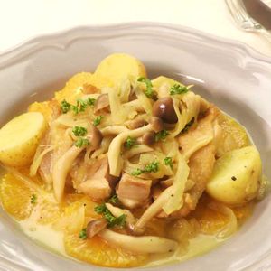 「チキンのオレンジ煮」のレシピ動画