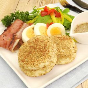 「豆腐ごまマフィン」のレシピ動画