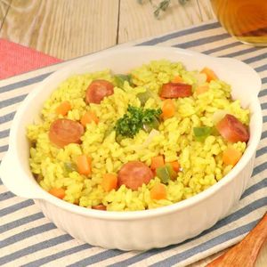 「カレーピラフ」のレシピ動画