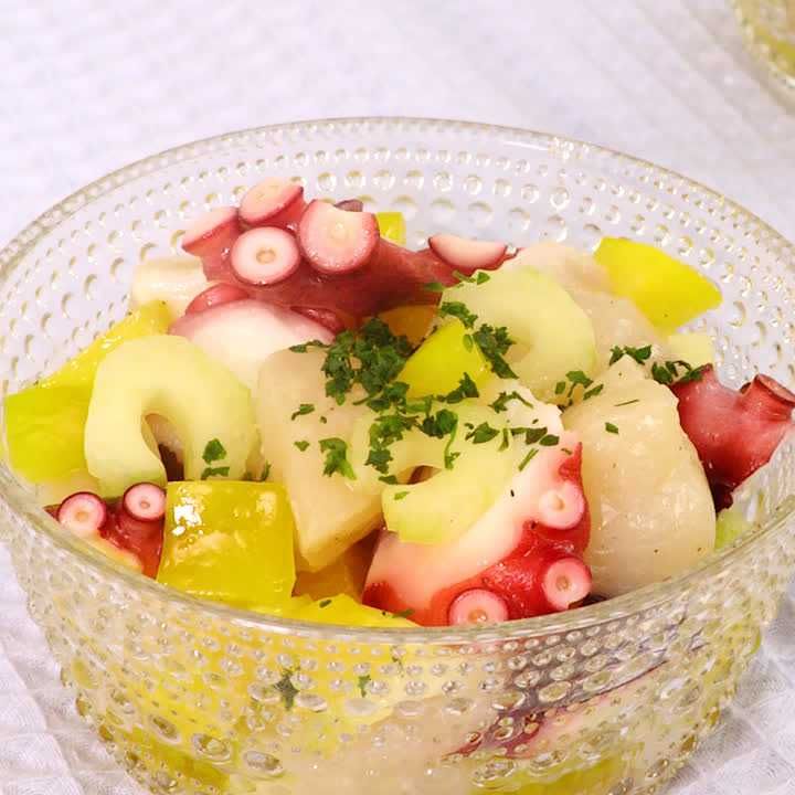 たことほたてのマリネ