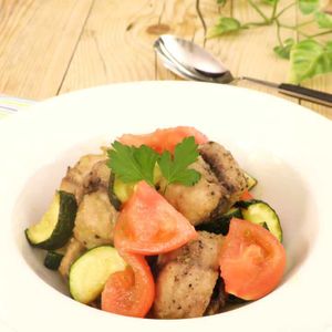 さばと夏野菜のさっぱりマリネ