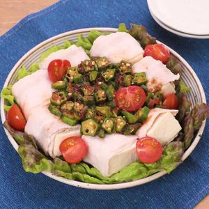 「梅おかか冷しゃぶ奴」のレシピ動画