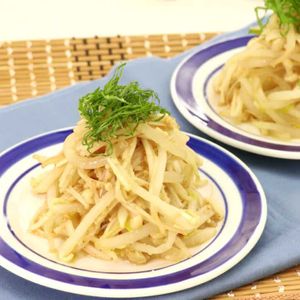 「もやしとえのきのごまポン酢和え」のレシピ動画