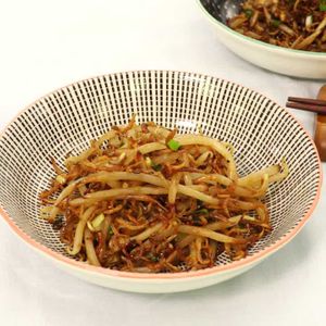 「もやしのじゃこ甘辛炒め」のレシピ動画