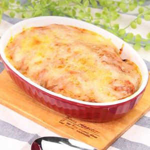 「なすとトマトのミートグラタン」のレシピ動画