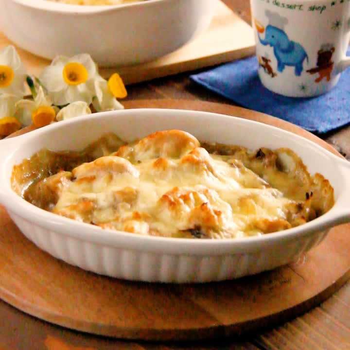 ささみと舞茸のグラタン