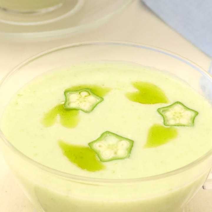 オクラとじゃがいものポタージュ