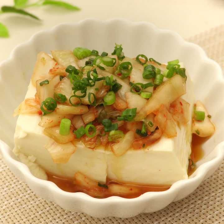 ごま油キムチの冷奴