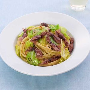 「ホタルイカのペペロンチーノ」のレシピ動画