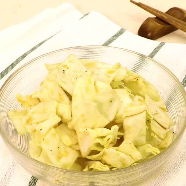 キャベツのハニージンジャーあえ