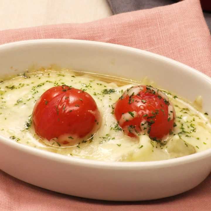 白菜とウインナーのチーズ焼き