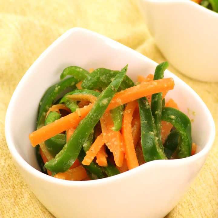 ピーマンとにんじんのナムル