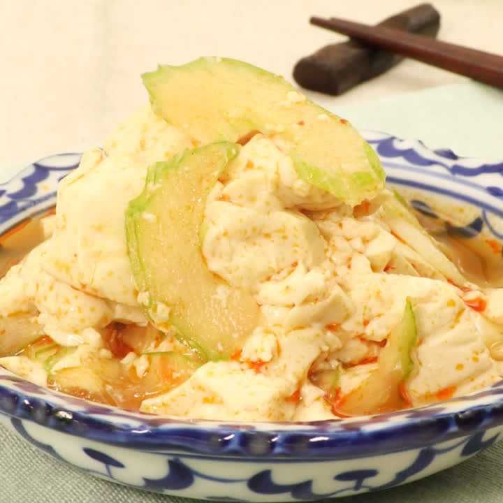 豆腐とセロリの中華和え