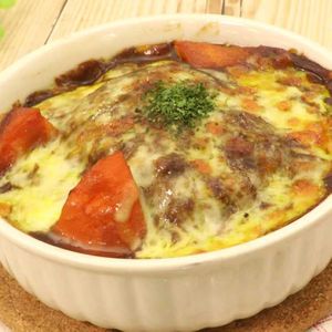 「カレーハンバーグドリア」のレシピ動画