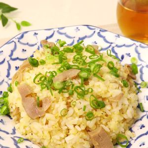 メンマと卵の混ぜごはん