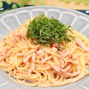 「塩辛のクリームパスタ」のレシピ動画