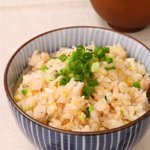 「たらこチャーハン風」のレシピ動画