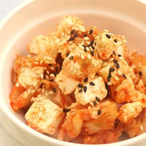 「クリームチーズとキムチの和え物」のレシピ動画