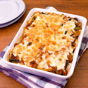 「小松菜のラザニア」のレシピ動画