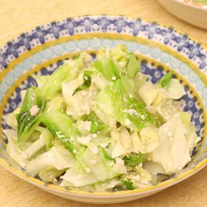 キャベツのたらこクリーム煮