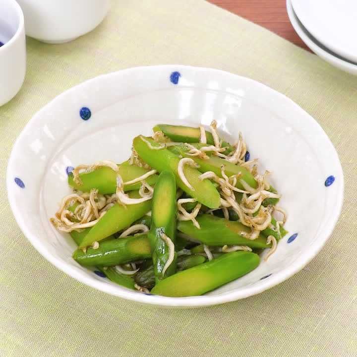 じゃことアスパラの柚子胡椒和え
