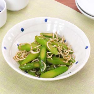 「じゃことアスパラの柚子胡椒和え」のレシピ動画