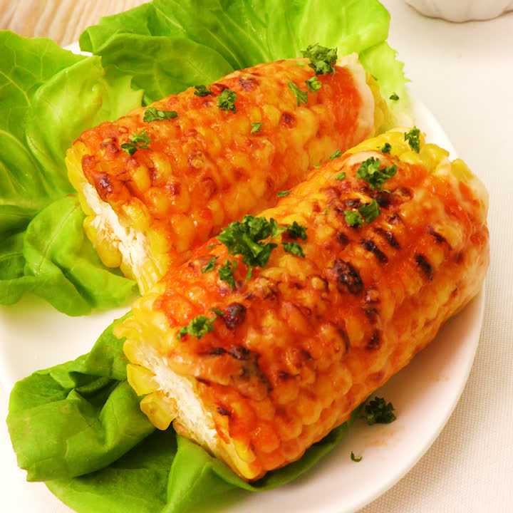 とうもろこしのオーロラソース焼き