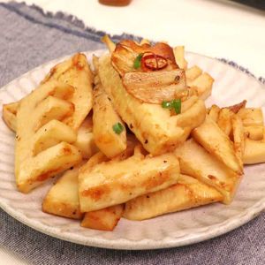 「たけのこのバター醤油炒め」のレシピ動画