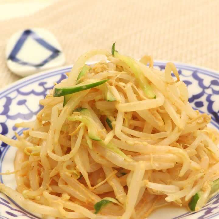 もやしときゅうりのコチュマヨサラダ