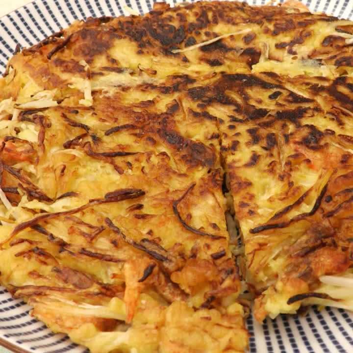 もやしのお好み焼き