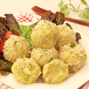 「揚げないカレーコロッケ」のレシピ動画