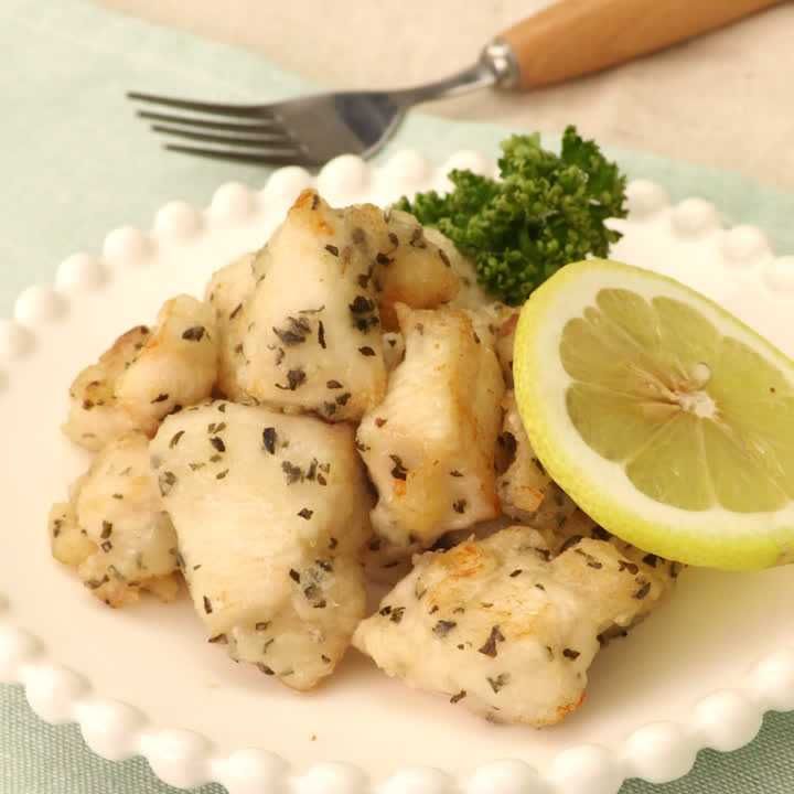 バジル&レモン鶏むね肉の唐揚げ