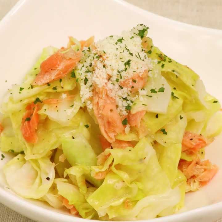 鮭のキャベツ蒸し