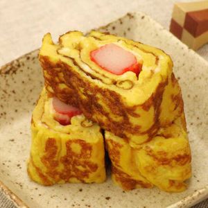 カニかまぼこの卵焼き