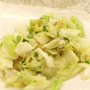 「キャベツのねぎ味噌炒め」のレシピ動画