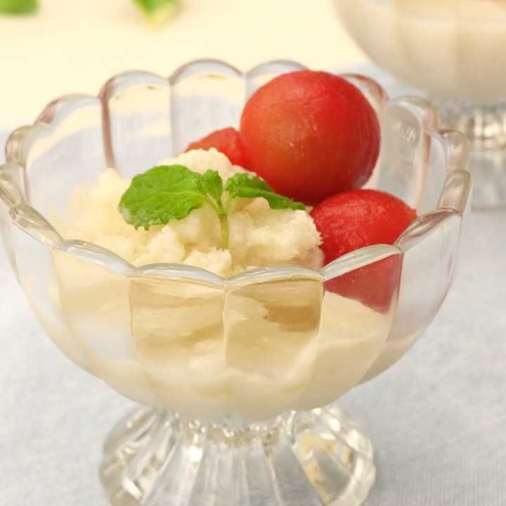 甘酒とミニトマトのシャーベット