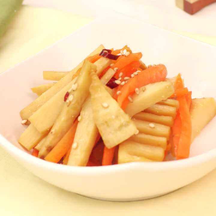 筍とにんじんのきんぴら