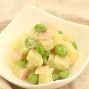 「枝豆のポテトサラダ」のレシピ動画