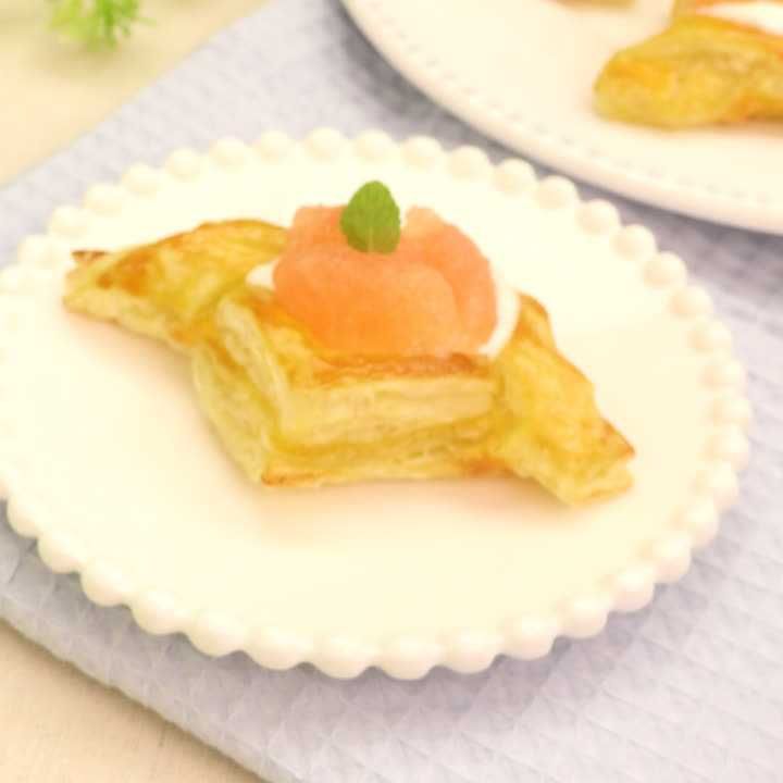 グレープフルーツのヨーグルトパイ
