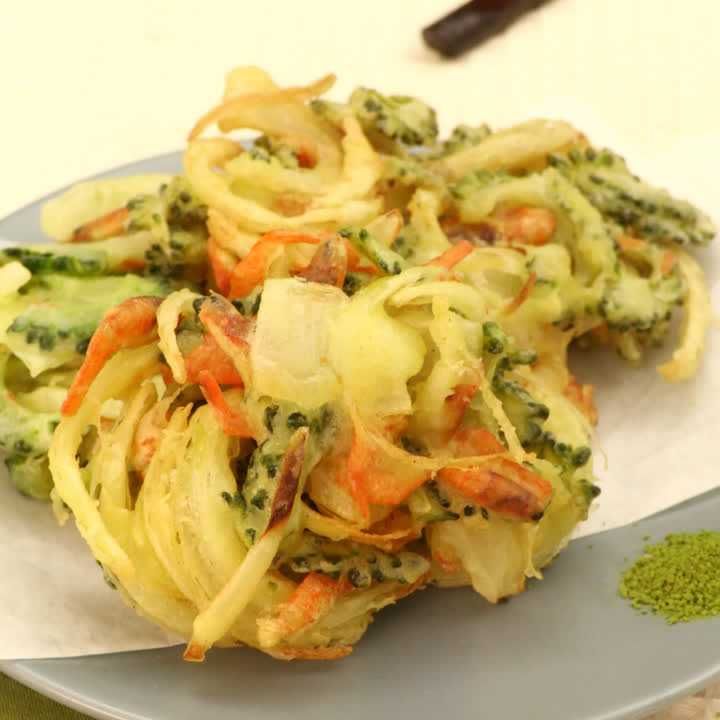 ゴーヤーと桜海老のかき揚げ