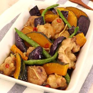 「鶏肉と夏野菜の揚げ浸し」のレシピ動画
