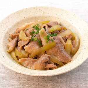 「レンジで豚こま生姜焼き」のレシピ動画