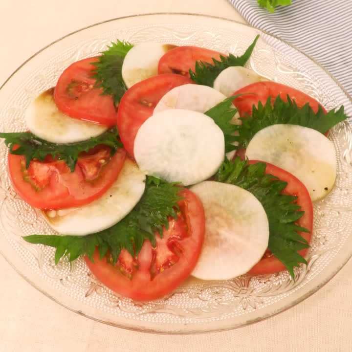 大根カプレーゼ