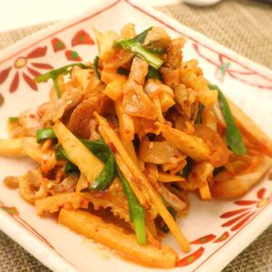 たけのこのキムチ炒め