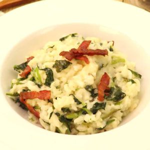 ほうれん草のチーズリゾット