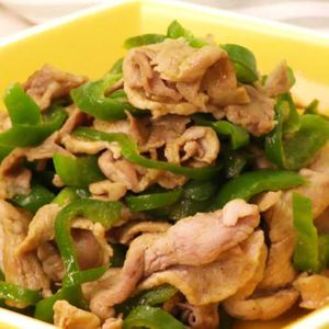 ピーマンと豚肉のカレー炒め