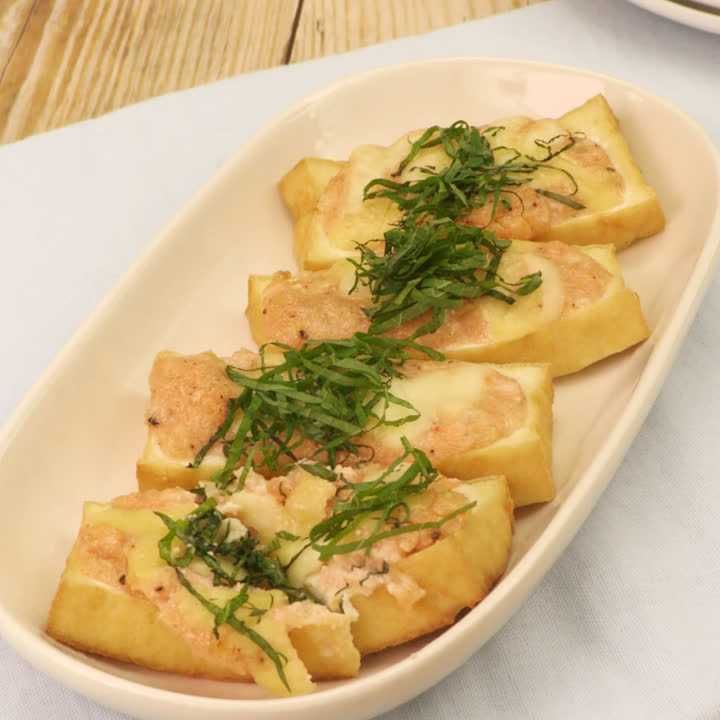 厚揚げのタラマヨチーズ焼き