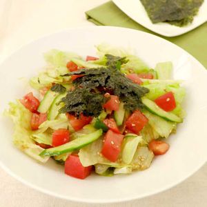 「レタスとトマトのチョレギサラダ」のレシピ動画