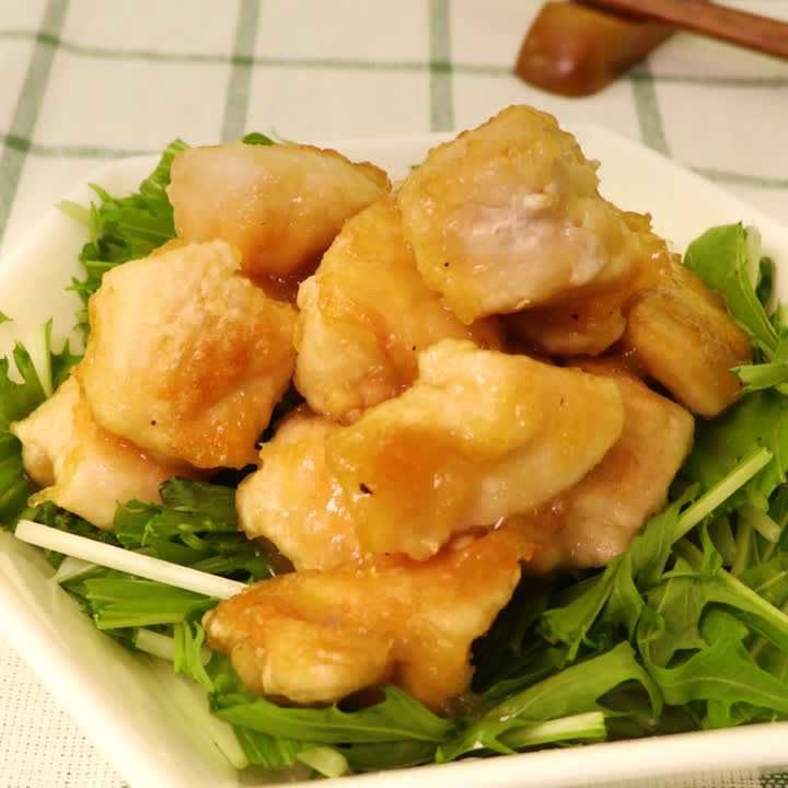 鶏むね肉の和風玉ねぎソース