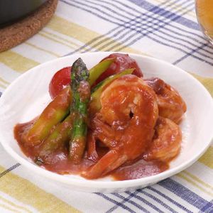 エビのBBQソースソテー